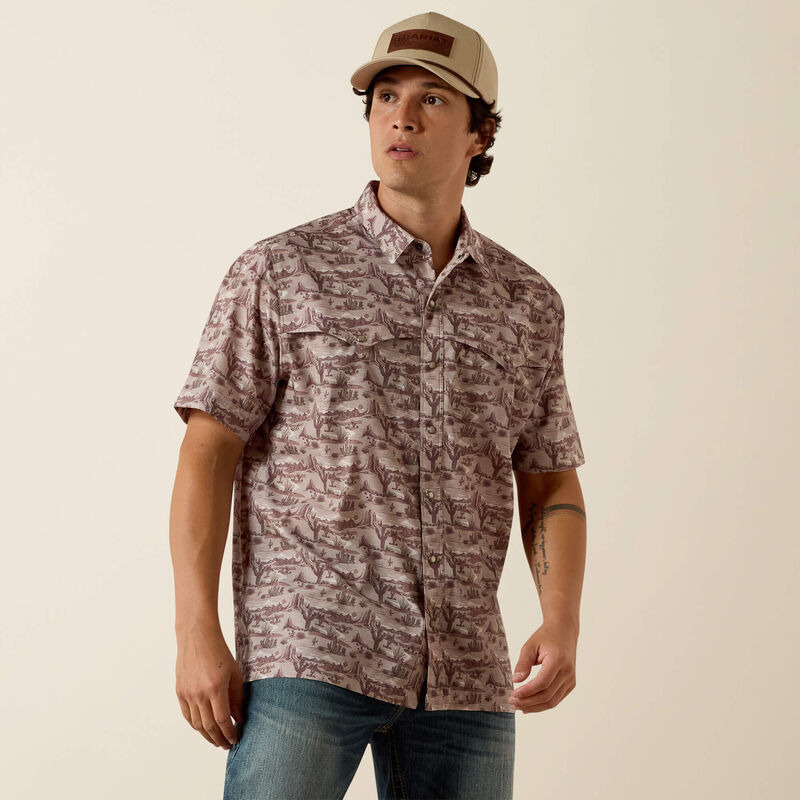 10073426 Printed VentTEK Western Yoke Classic Fit Snap Shirt
