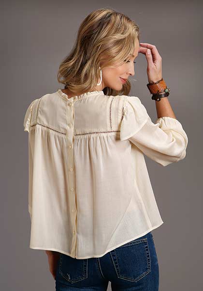 11-050-0592-6011 STETSON WOMENS L/S SHIRT BASIC SOLIDS