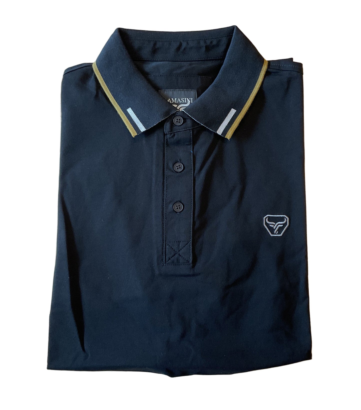 LAM28214 LAMASINI BLACK SHORT SLEEVE SHIRT