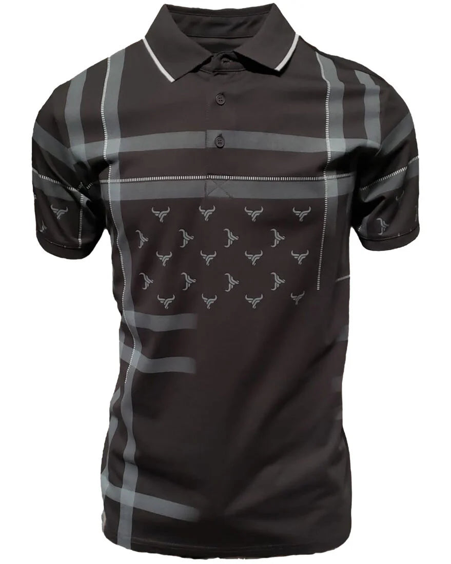 LAM28216 LAMASINI BLACK SHORT SLEEVE SHIRT