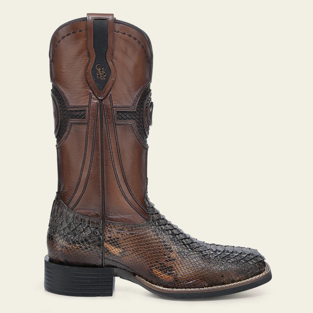CU978 CUADRA BROWN PYTHON BOOTS