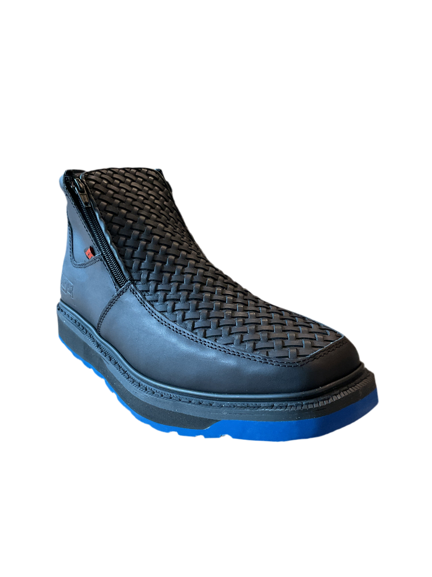 230-P RAPTOR PETATILLO BLACK W BLUE SOLE BOOTS