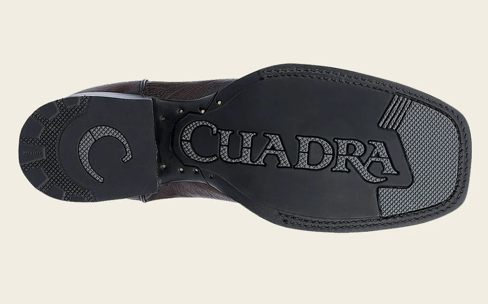 CU864 CUADRA HANDCRAFTED BROWN OSTRICH RODEO COWBOY BOOT