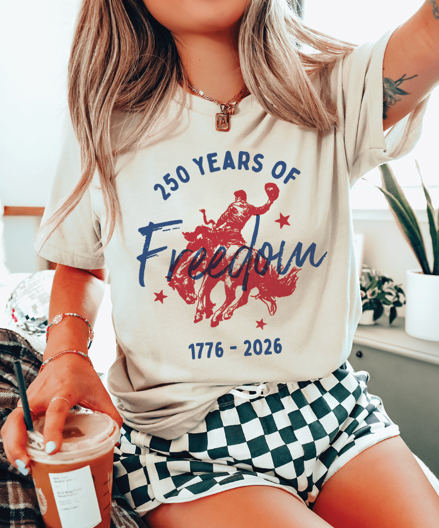250 YEARS OF FREEDOM- CREAM TEE