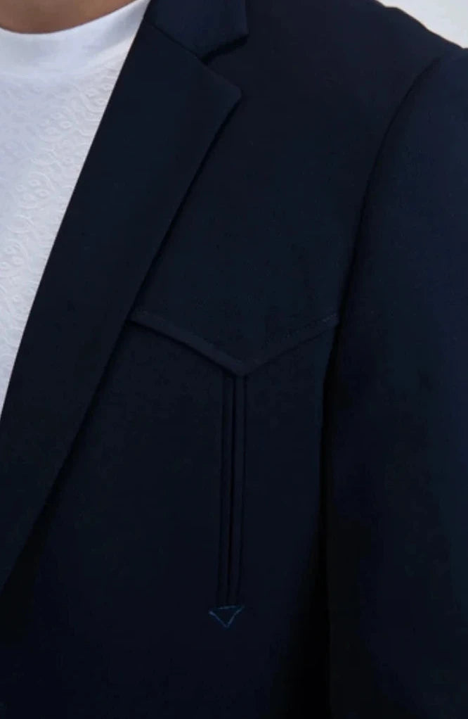 BLW11269 PLATINI MENS DOUBLE BUTTON WESTERN BLAZER