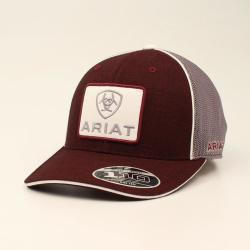A300004809 ARIAT MENS FF110 LARGE LOGO PATCH BURGUNDY