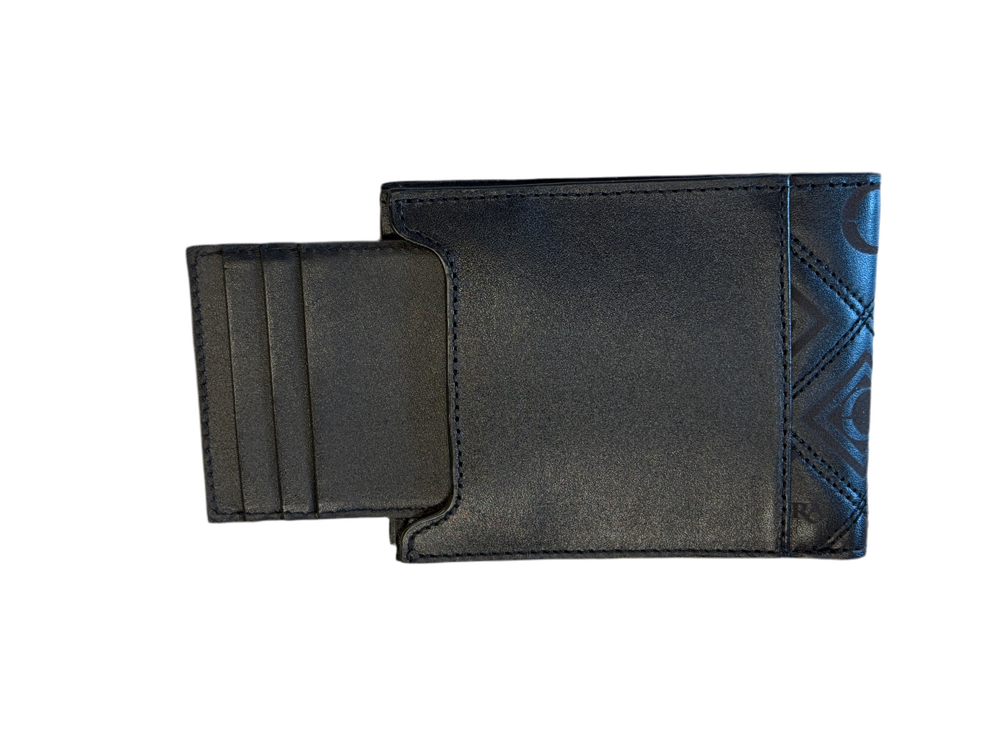 DU335 CUADRA BLACK STITCHING WALLET