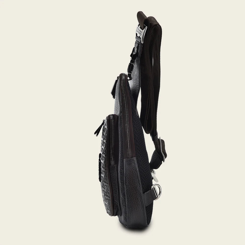 DU595 CUADRA BG DARK BROWN SHOULDER BAG