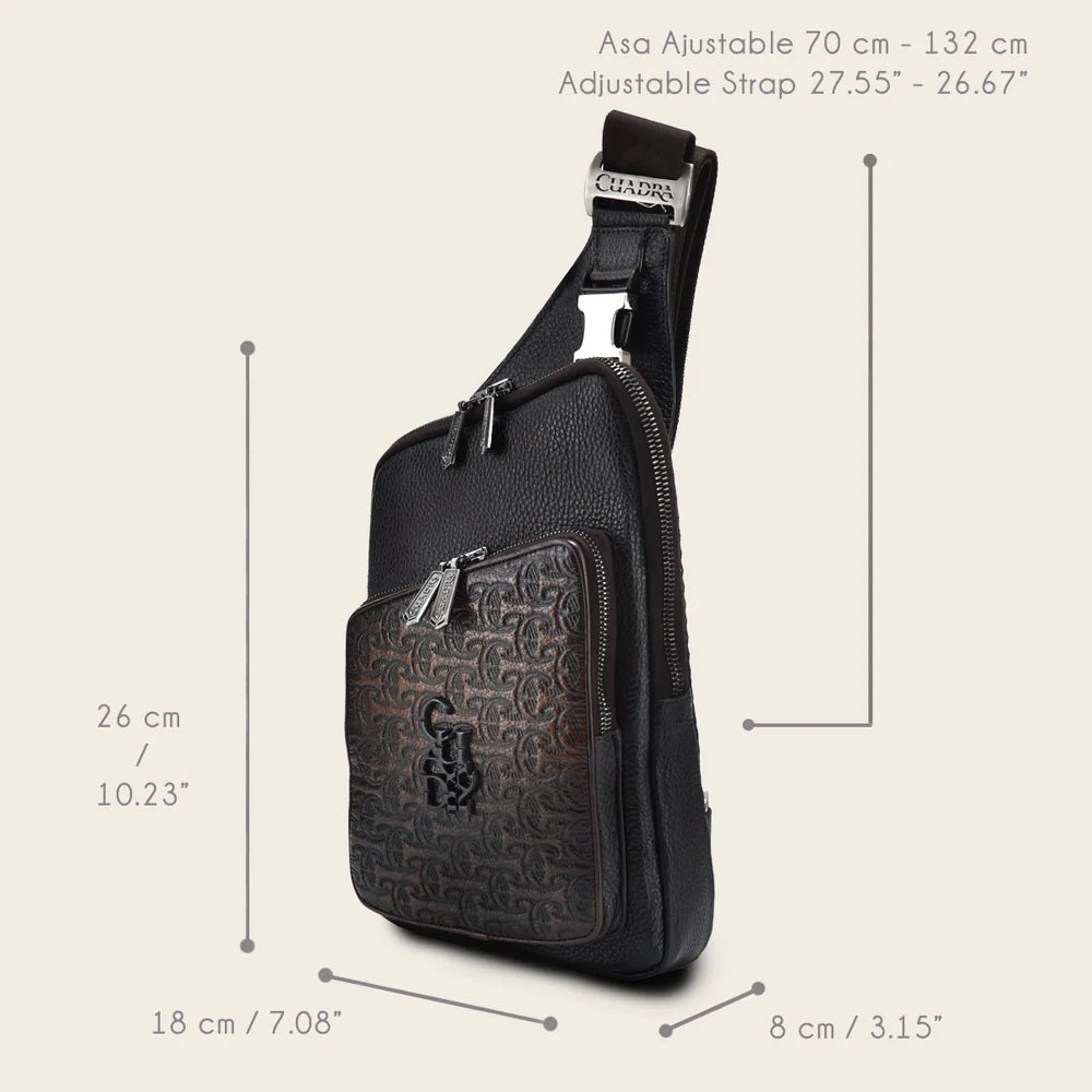 DU595 CUADRA BG DARK BROWN SHOULDER BAG