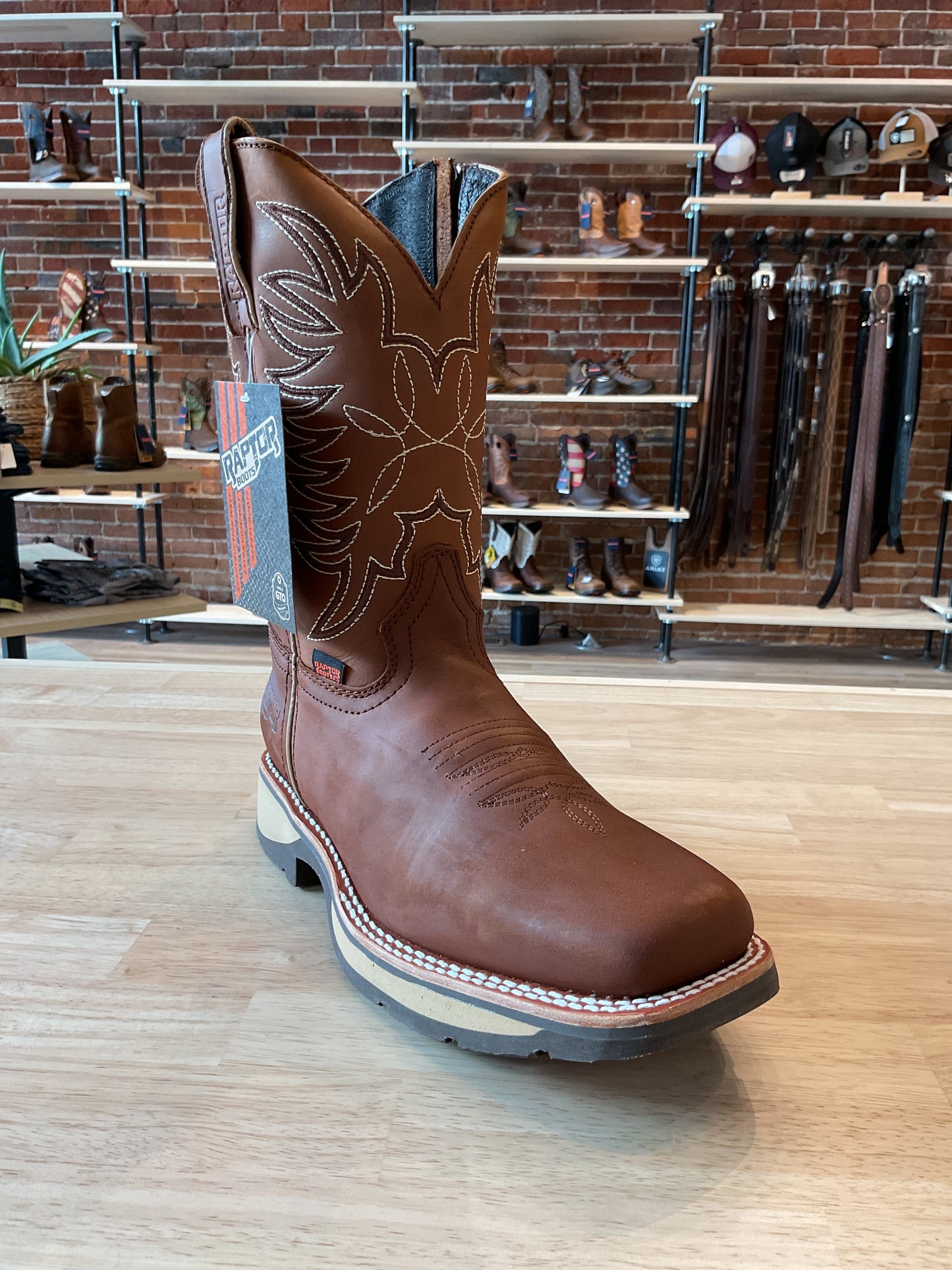 220 RAPTOR BROWN WESTERN BOOTS