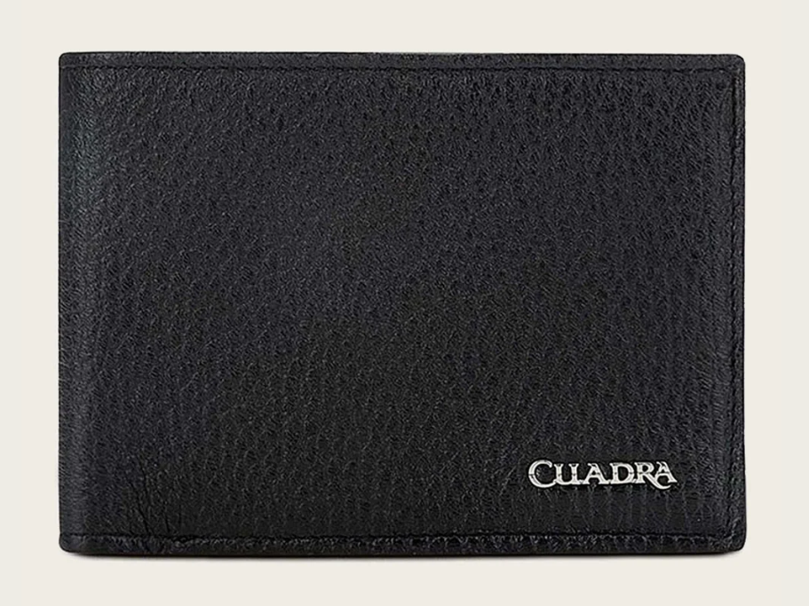 DU176 CUADRA DEER STITCHING WALLET BLACK