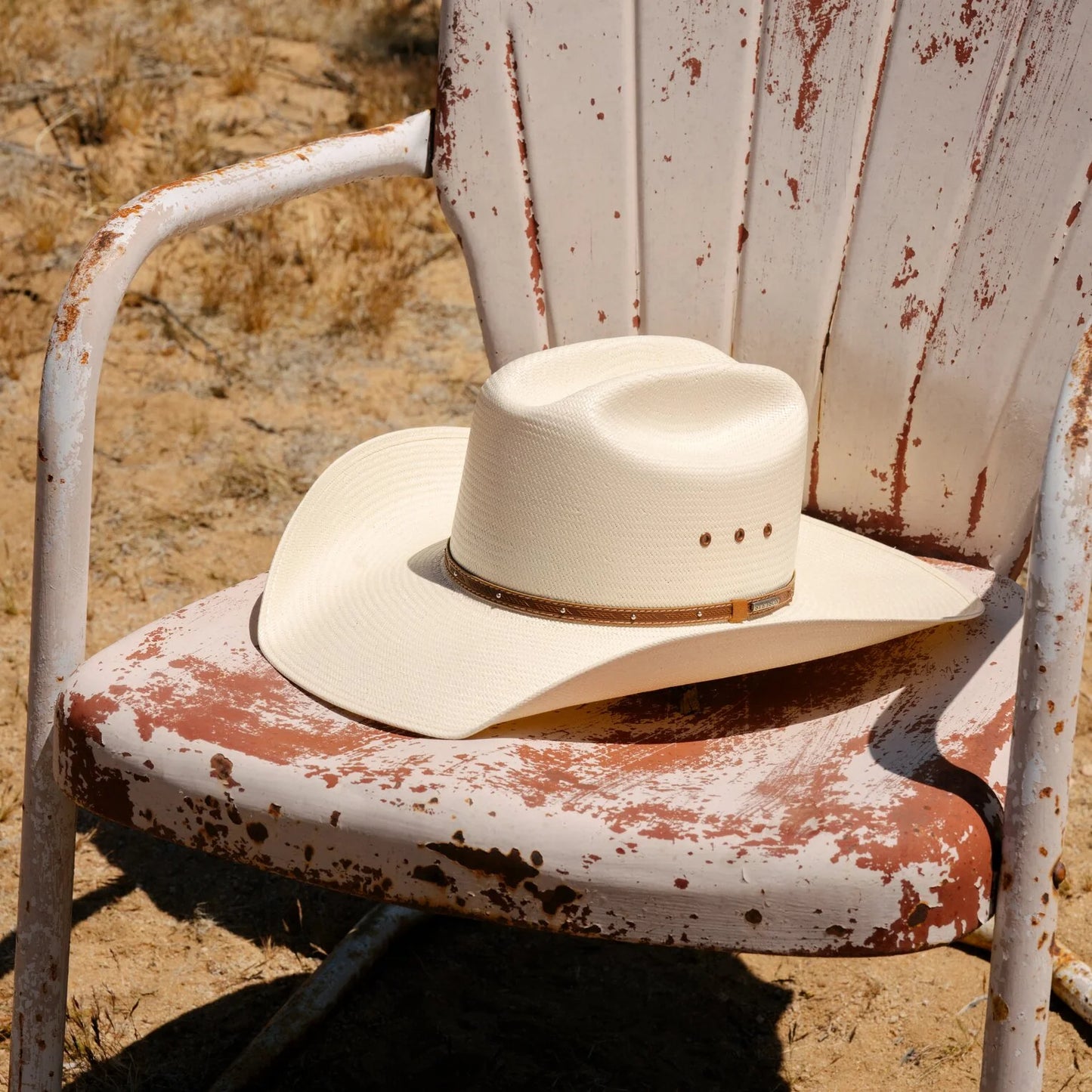 SSSTNH-6842-81-70 STETSON 10X STANHOPE STRAW COWBOY HAT