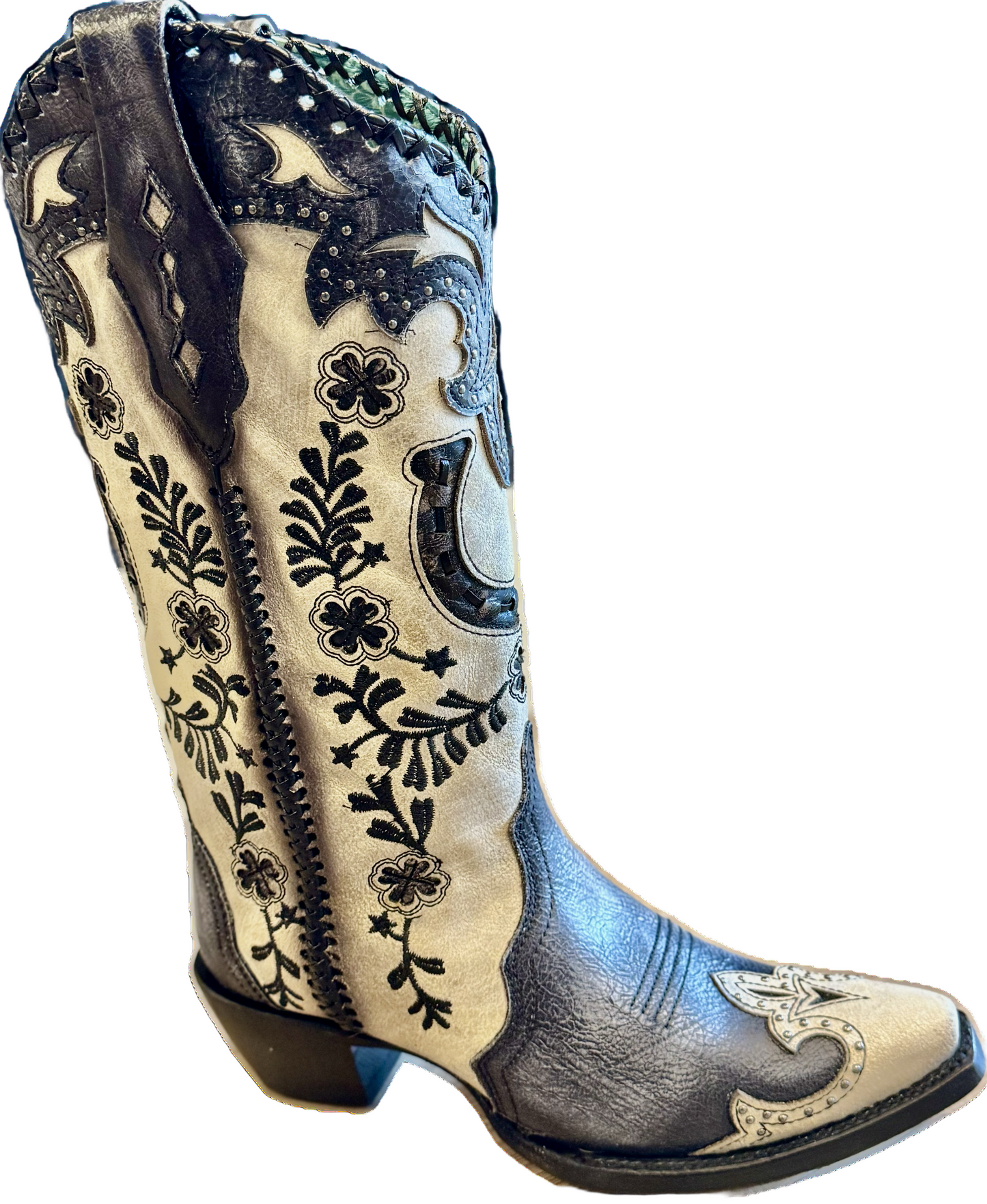 A4864 - CORRAL WOMEN'S GREY HORSESHOE BOOT