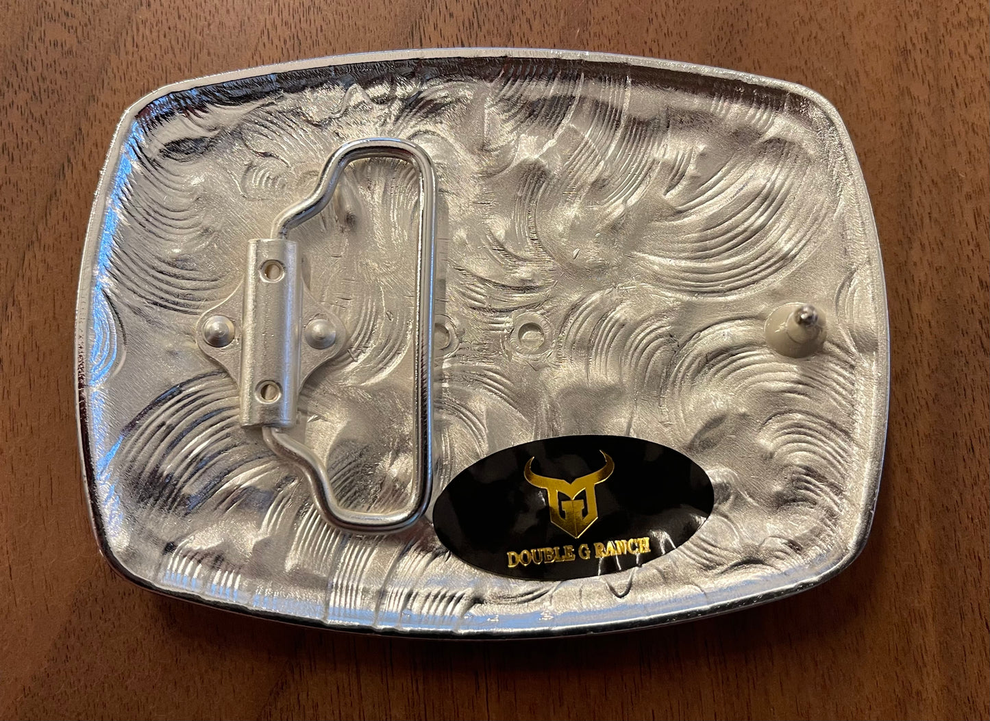 DGR013 DOUBLE G RANCH BELT BUCKLE WOMENS SILVER