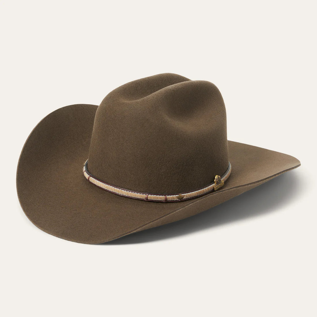 SBPWRV-754023 STETSON 4X POWDER RIVER BUFFALO FUR FELT HAT MINK