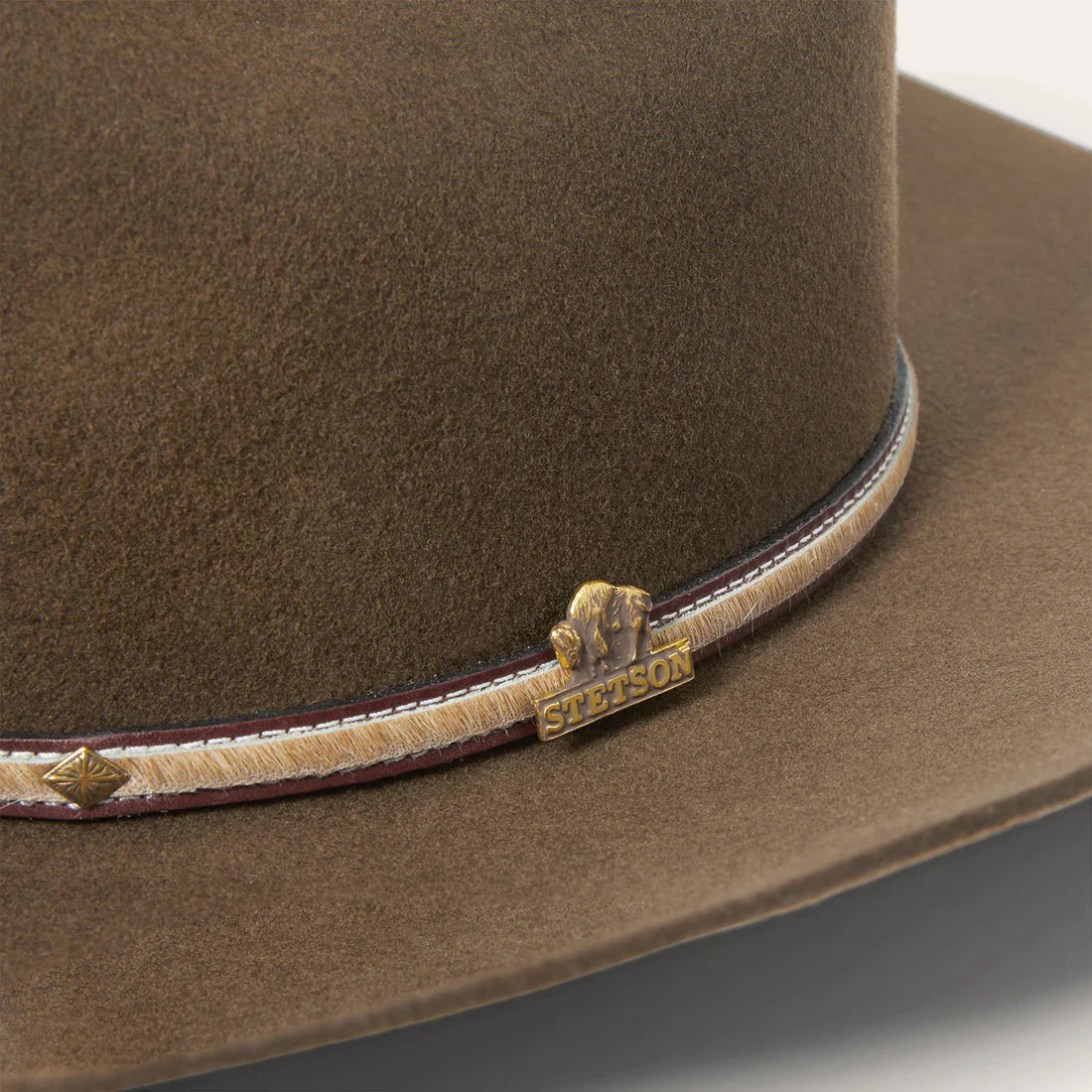 SBPWRV-754023 STETSON 4X POWDER RIVER BUFFALO FUR FELT HAT MINK