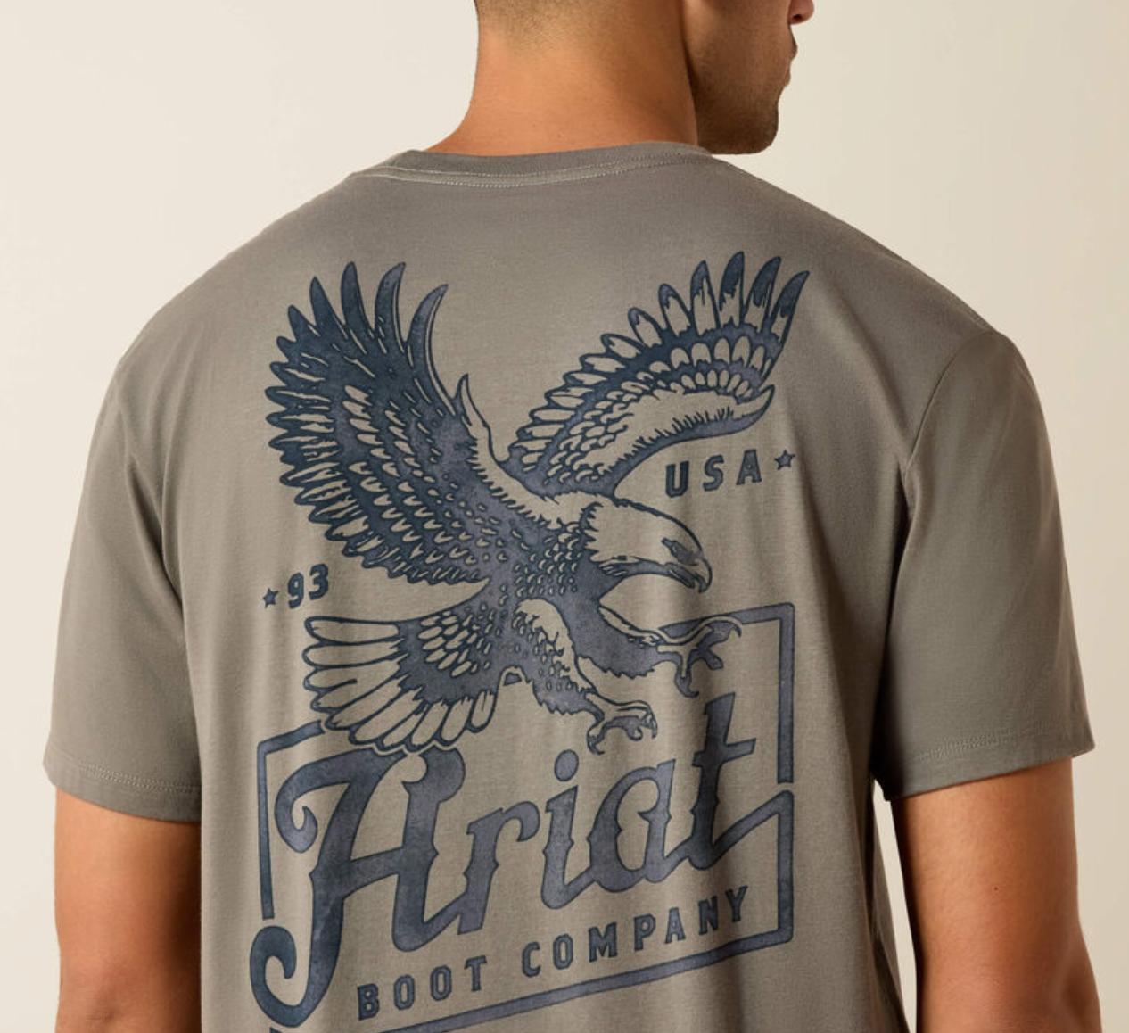 10071193 ARIAT MENS PAINTRIOT CLASSIC FIT T-SHIRT SMOKED PEARL