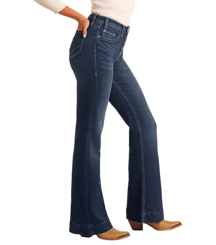 W8H4165 ROCK N ROLL BUTTON FLY HIGH RISE TROUSERS