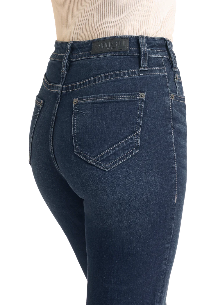 W8H4165 ROCK N ROLL BUTTON FLY HIGH RISE TROUSERS