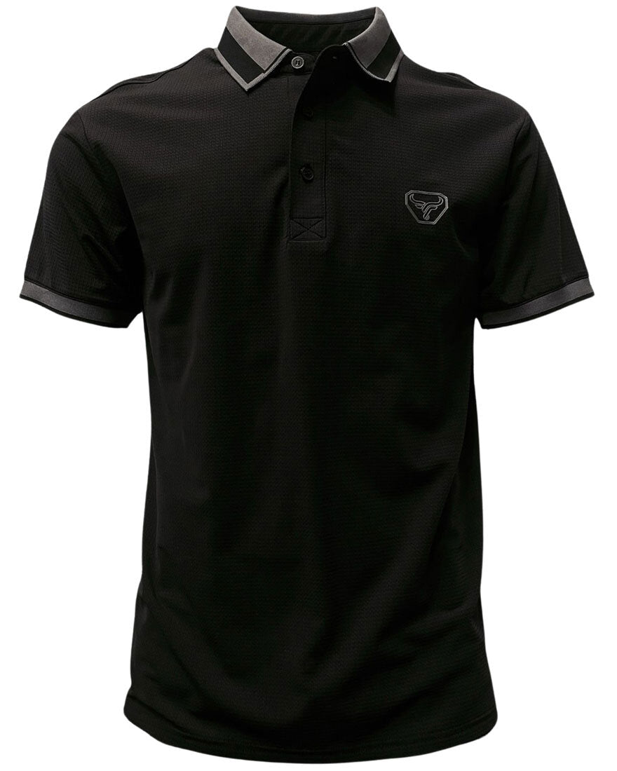 LAM28218 LAMASINI BLACK SHORT SLEEVE SHIRT