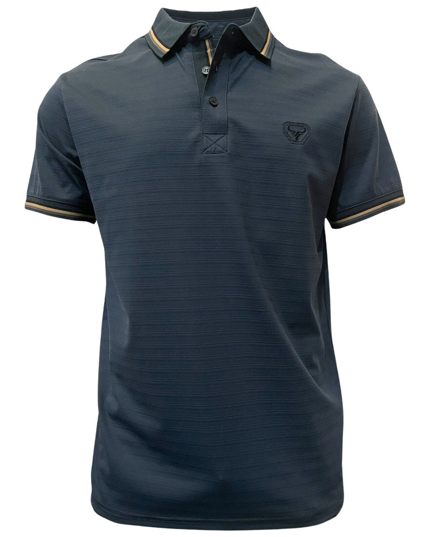 LAM28217 LAMASINI BLUE SHORT SLEEVE SHIRT