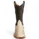 822N5749 LOS ALTOS BOOTS PYTHON SUEDE FINISH WIDE SQUARE TOE (NATURAL)