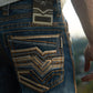 PHD10768 HOLTS MEN'S BLUE SLIM BOOT CUT JEANS
