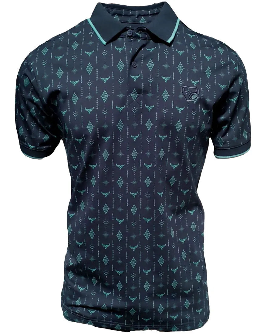 LAM28215 LAMASINI NAVY SHORT SLEEVE SHIRT