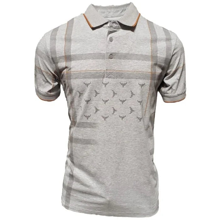 LAM28216 LAMASINI GREY SHORT SLEEVE SHIRT