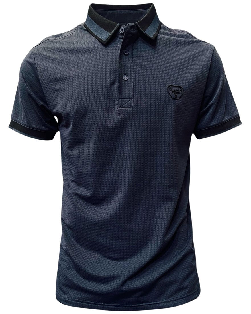 LAM28218 LAMASINI NAVY SHORT SLEEVE SHIRT
