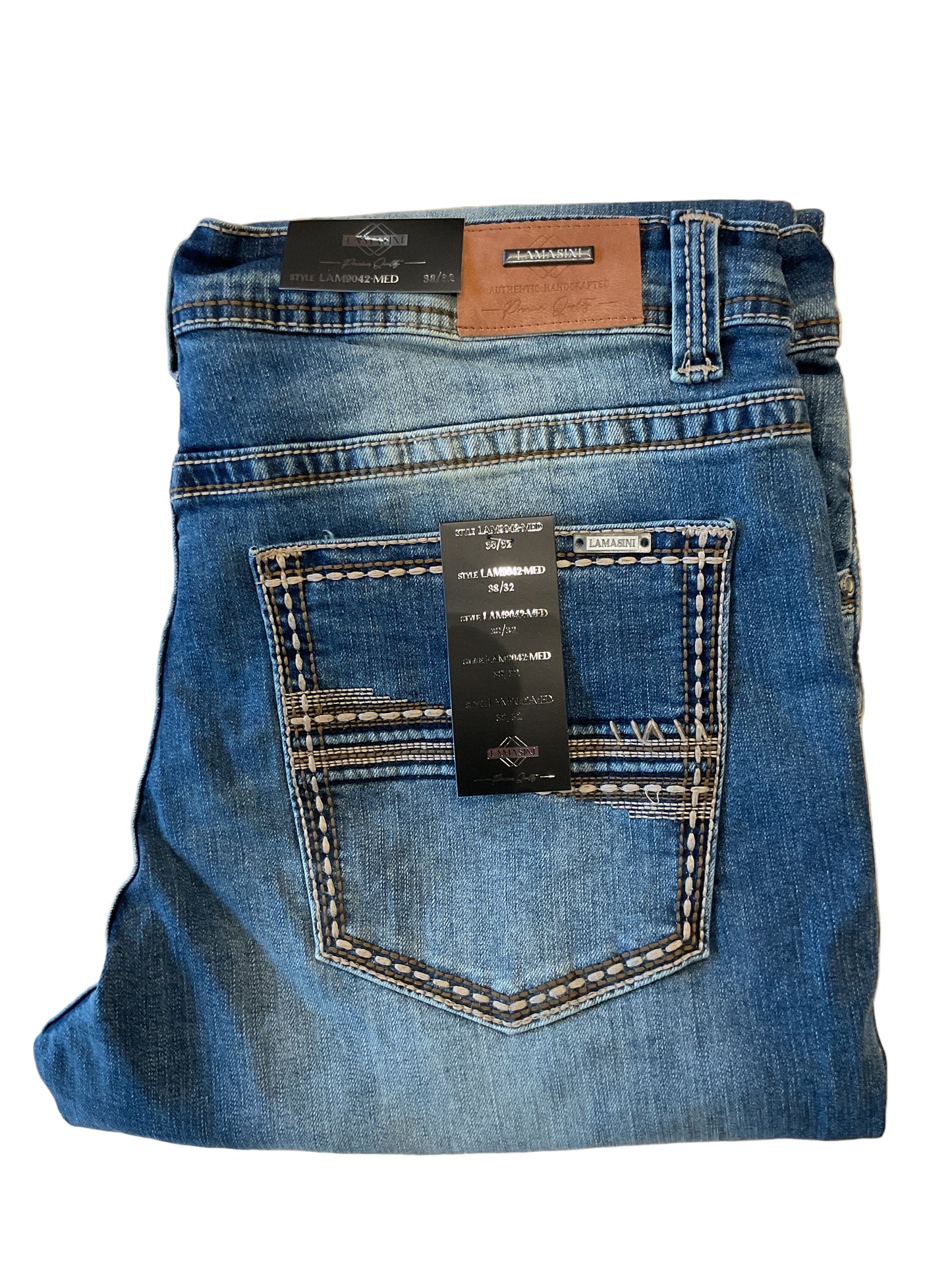 LAM9042 LAMASINI MODERN BOOT MED BLUE JEANS