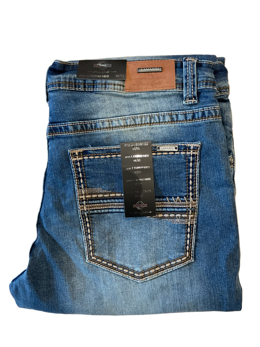 LAM9042 LAMASINI MODERN BOOT MED BLUE JEANS