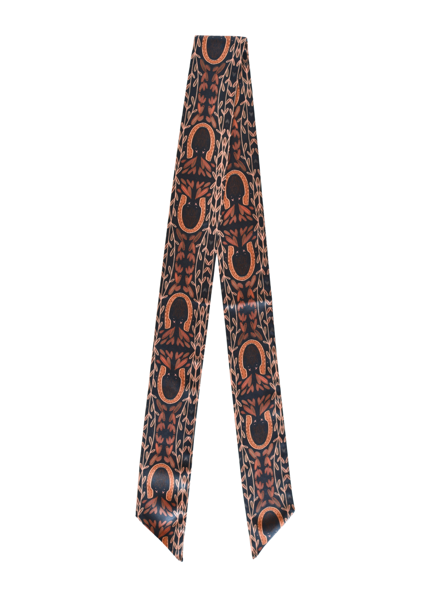 WESTERN HARVEST IN DEEP JUNIPER SILK COWGIRL WILD RAG SCARF