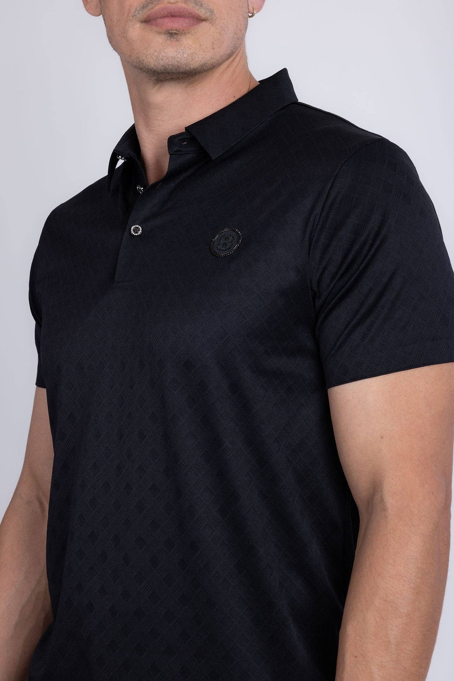 Aviles Polo Shirt: Black