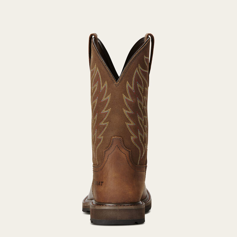 10021108 GROUNDBREAK WIDE SQUARE TOE STEEL TOE WORK BOOT