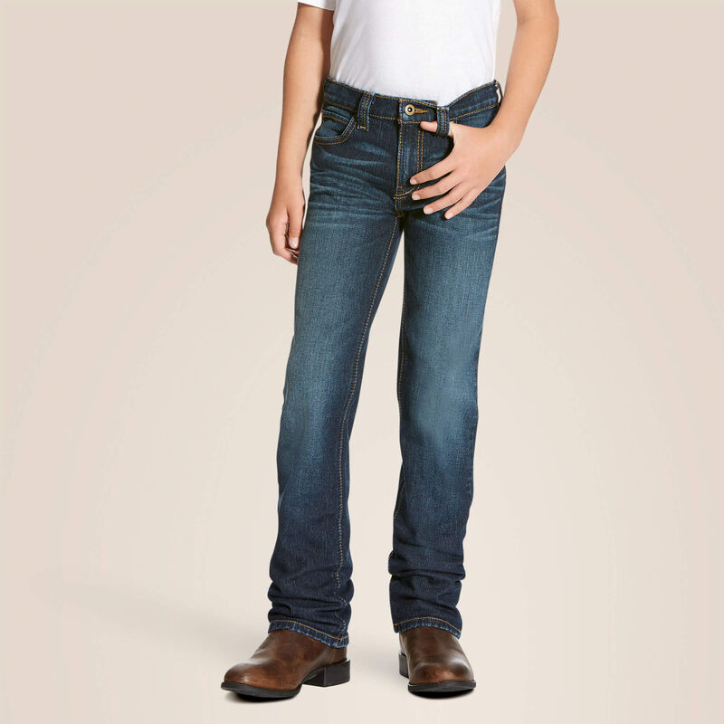 10023450 ARIAT BOYS B5 STRETCH LEGACY STACKABLE STRIGHT LEG