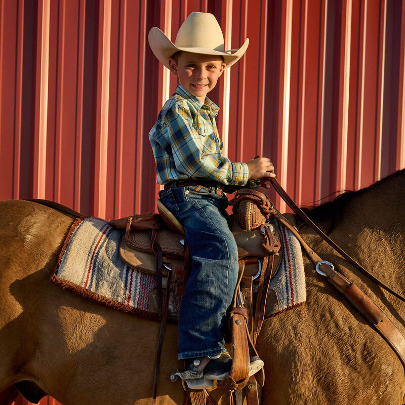 10023450 ARIAT BOYS B5 STRETCH LEGACY STACKABLE STRIGHT LEG