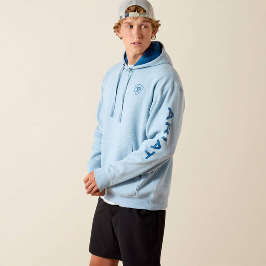 10071480 Ariat Logo Hoodie BABY BLUE
