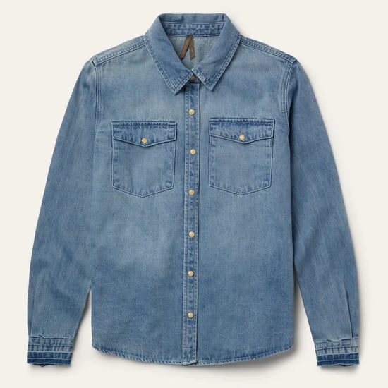11-050-0594-2000-BU STETSON LOOSE FIT DENIM SNAP-FRONT SHIRT