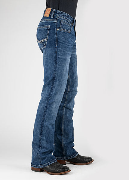 11-004-1015-6002 STETSON MENS JEAN  ROCKS FIT STRETCH DENIM - 1015
