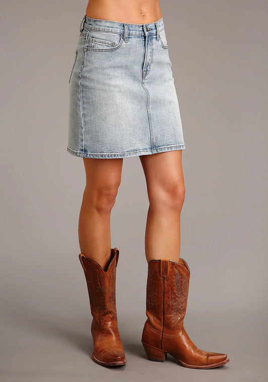 11-060-0202-0520 STETSON DENIM BLUE SKIRT