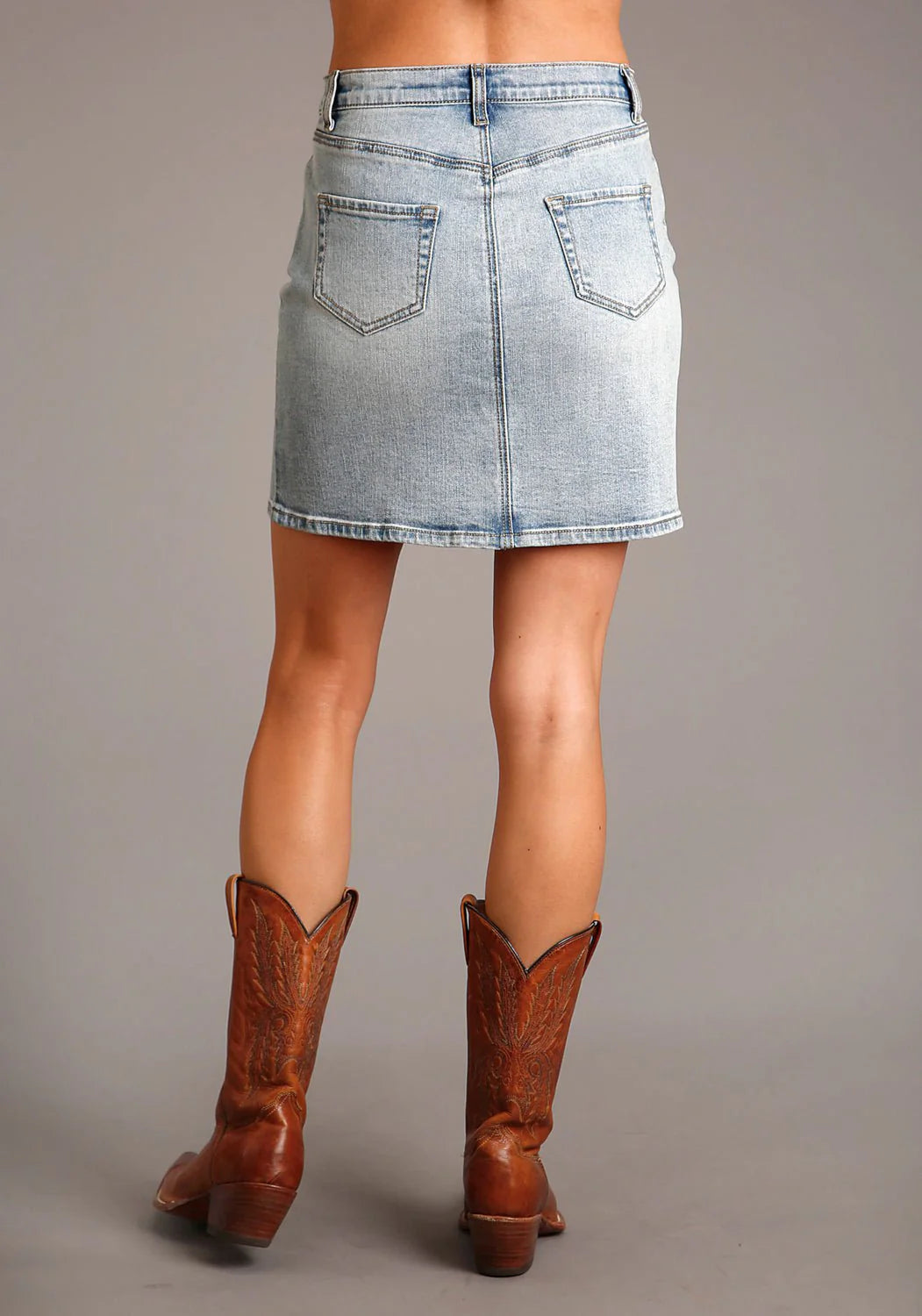 11-060-0202-0520 STETSON DENIM BLUE SKIRT