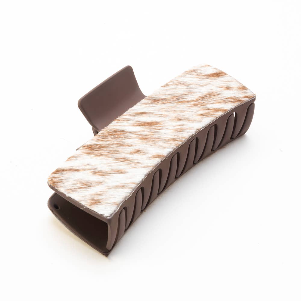 High Vista Hair Comb Clip In Turquoise: Turquoise-Embossed
