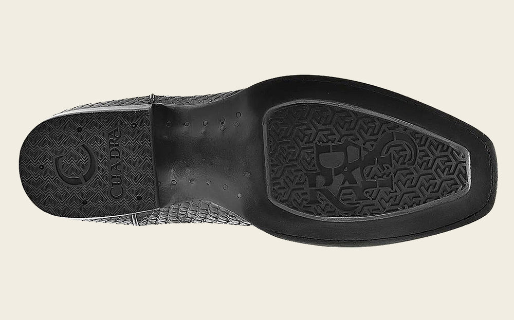 CU607 CUADRA BLACK PYTHON COWBOY BOOTS