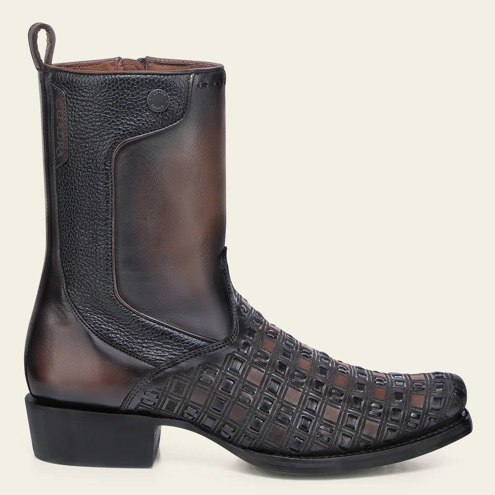 CU940 CUADRA MN CHOCOLATE & BLACK LASER BOOT