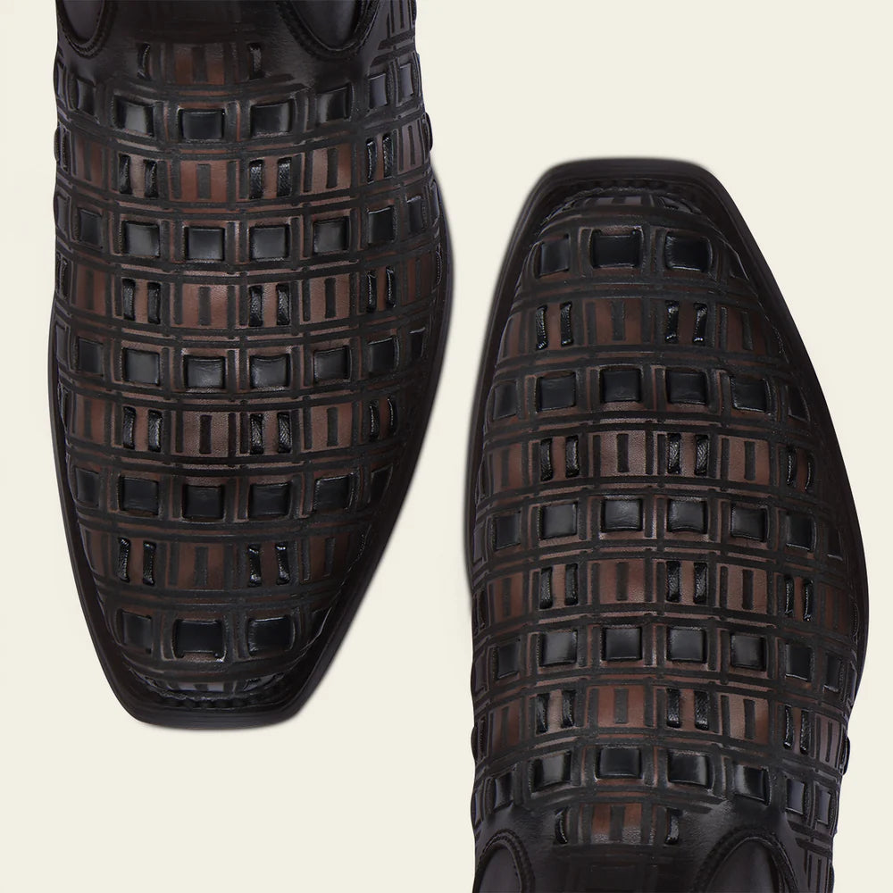 CU940 CUADRA MN CHOCOLATE & BLACK LASER BOOT