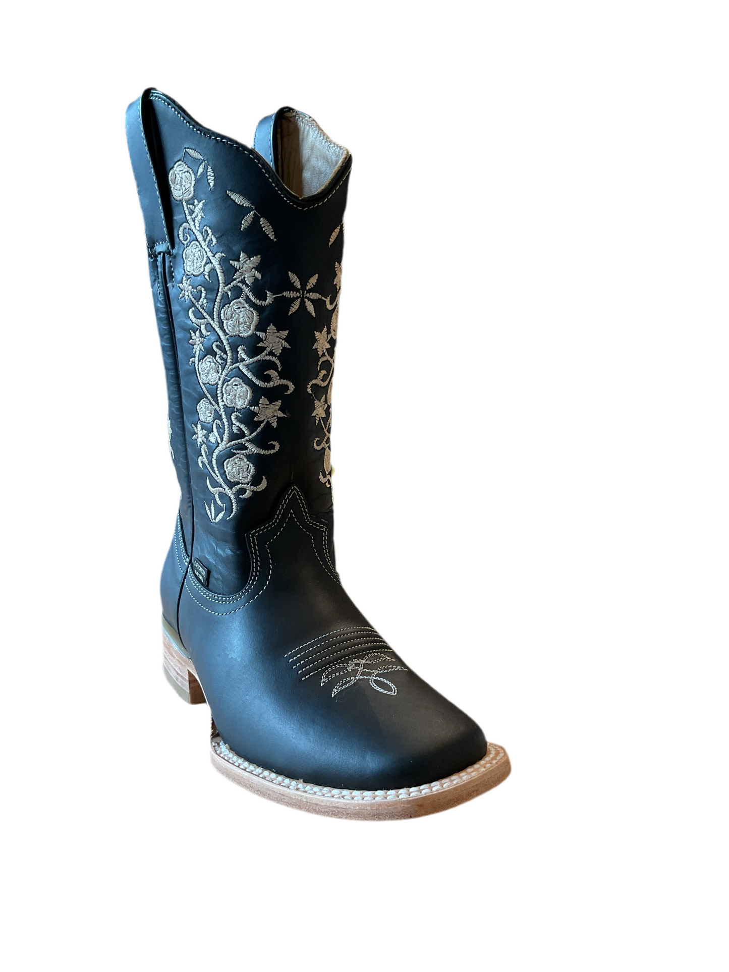 064 REYME GRASO BLACK WOMENS COWBOY BOOTS