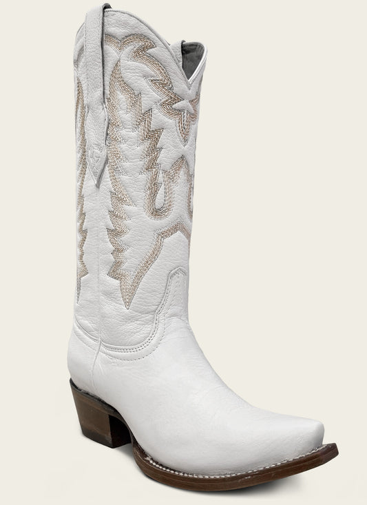 34M8328 LOS ALTOS DEER COWGIRL WHITE BOOTS