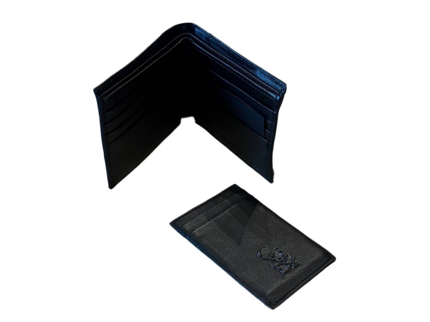 DU335 CUADRA BLACK STITCHING WALLET