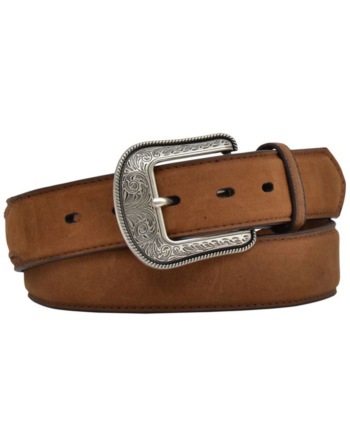 D1022 M&F 3D MENS 1 1/2" BASIC OVERLAY BROWN BELT